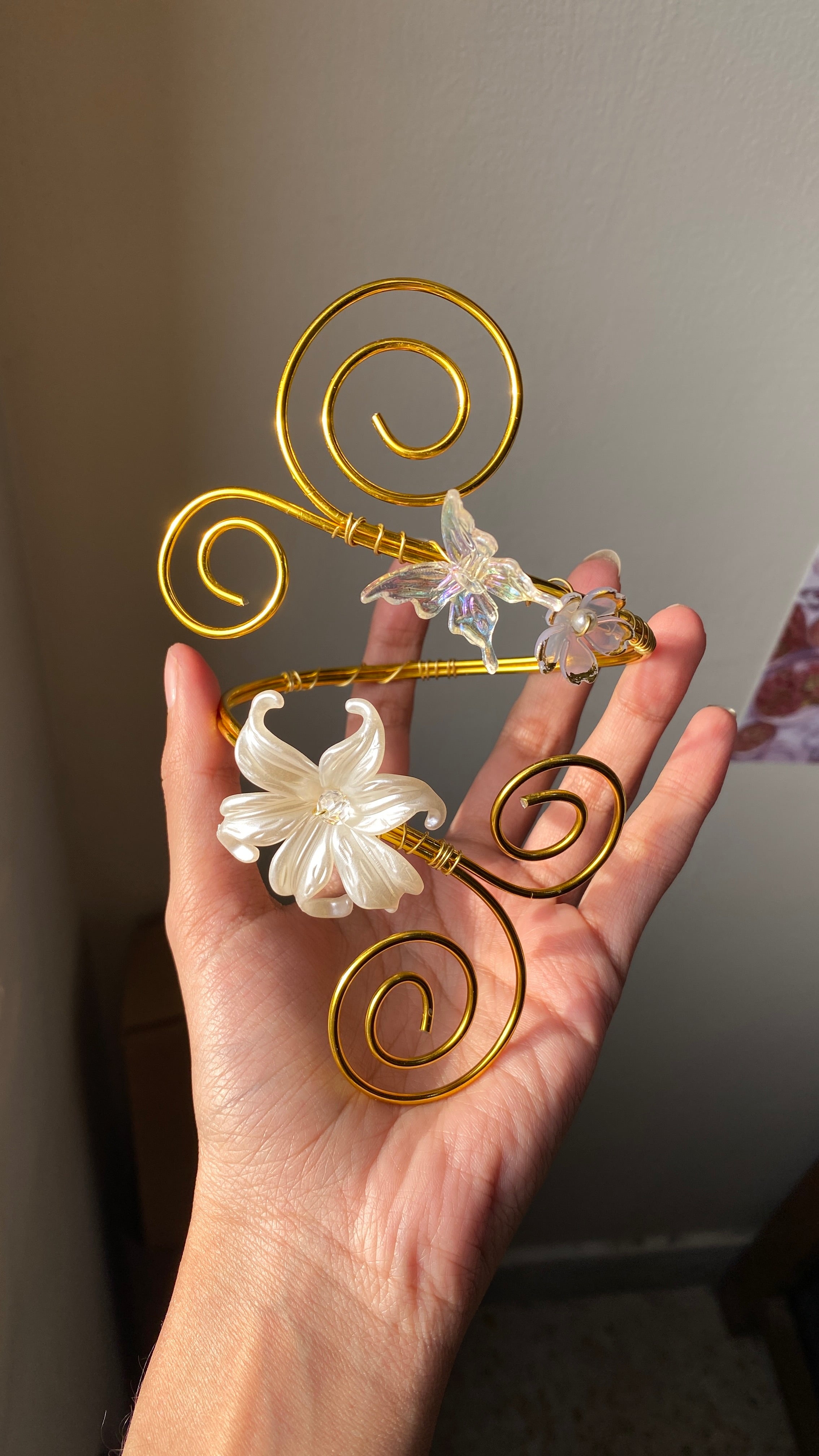 Lily butterfly arm cuff