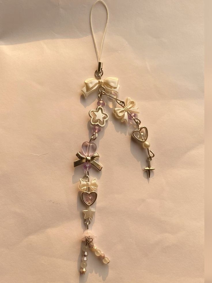 Lilac jellyfish phone charm