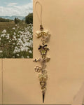 White chunky bow phone charm