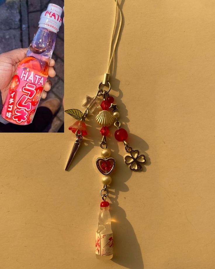 Soda pop phone charm(red)
