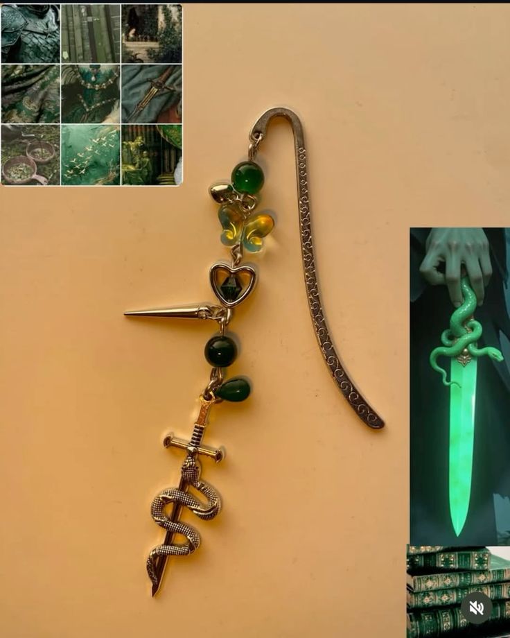Green sword bookmark