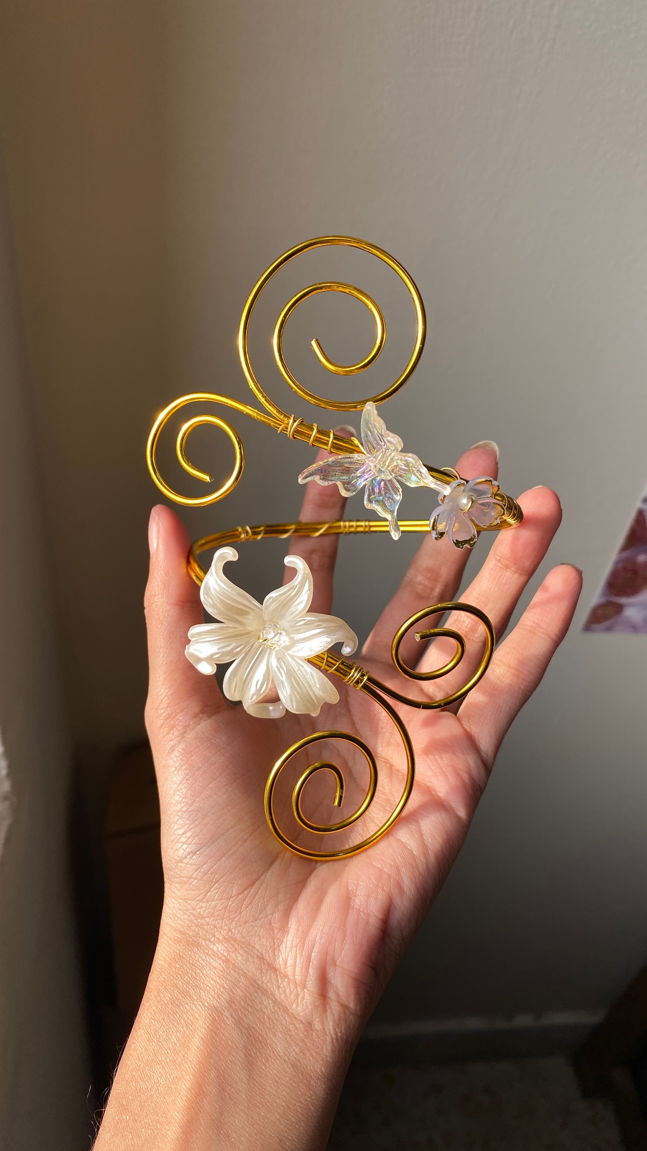 Lily butterfly arm cuff