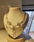 Crystal bow necklace