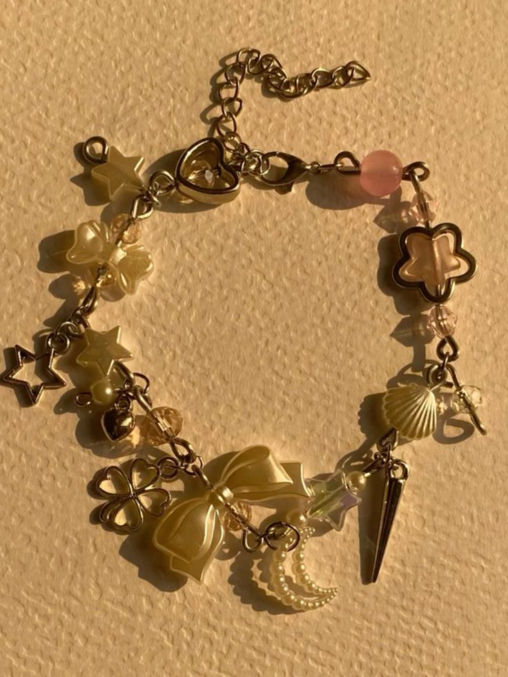 Pink coquette bracelet