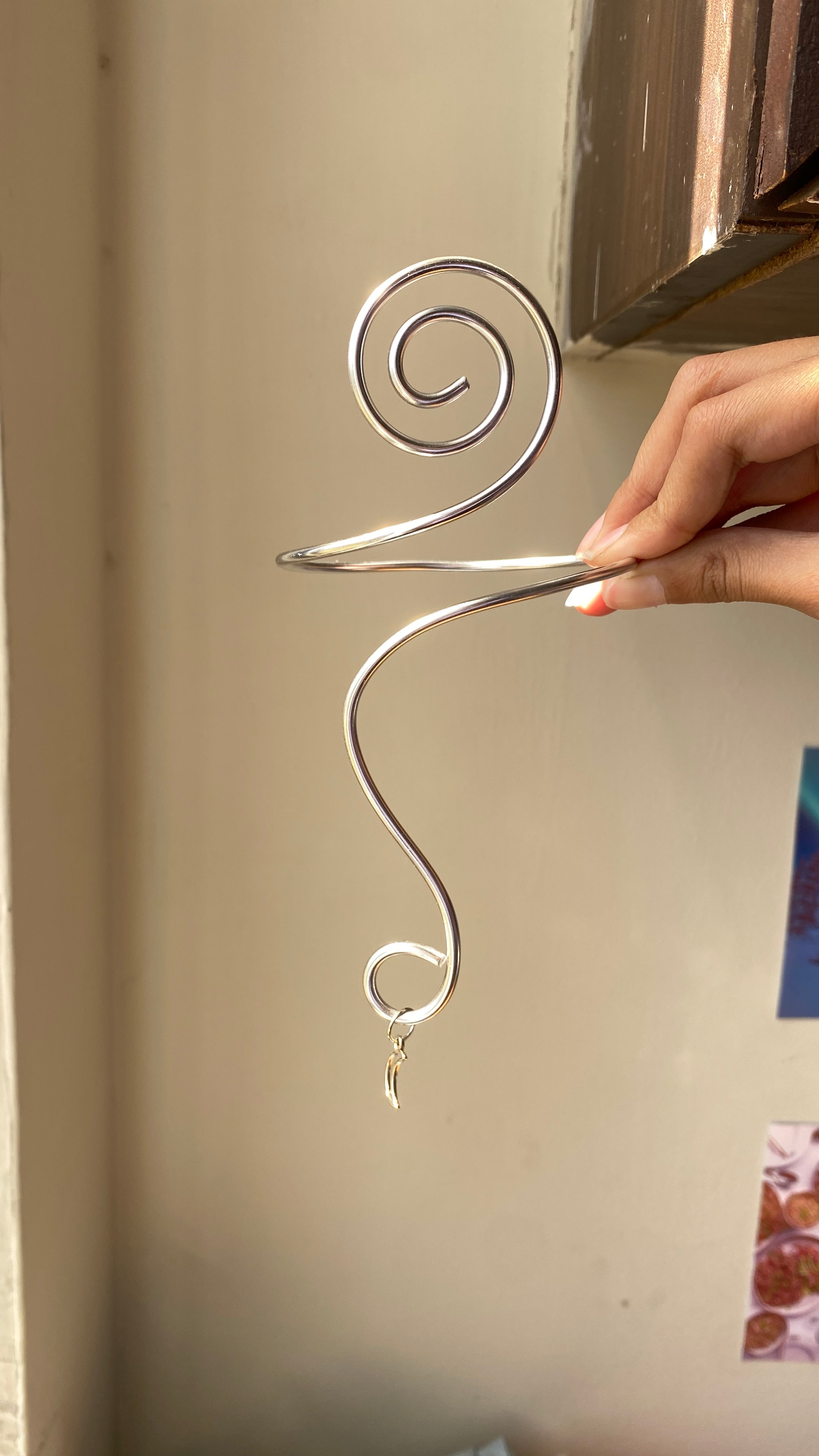 Spiral moon armcuff