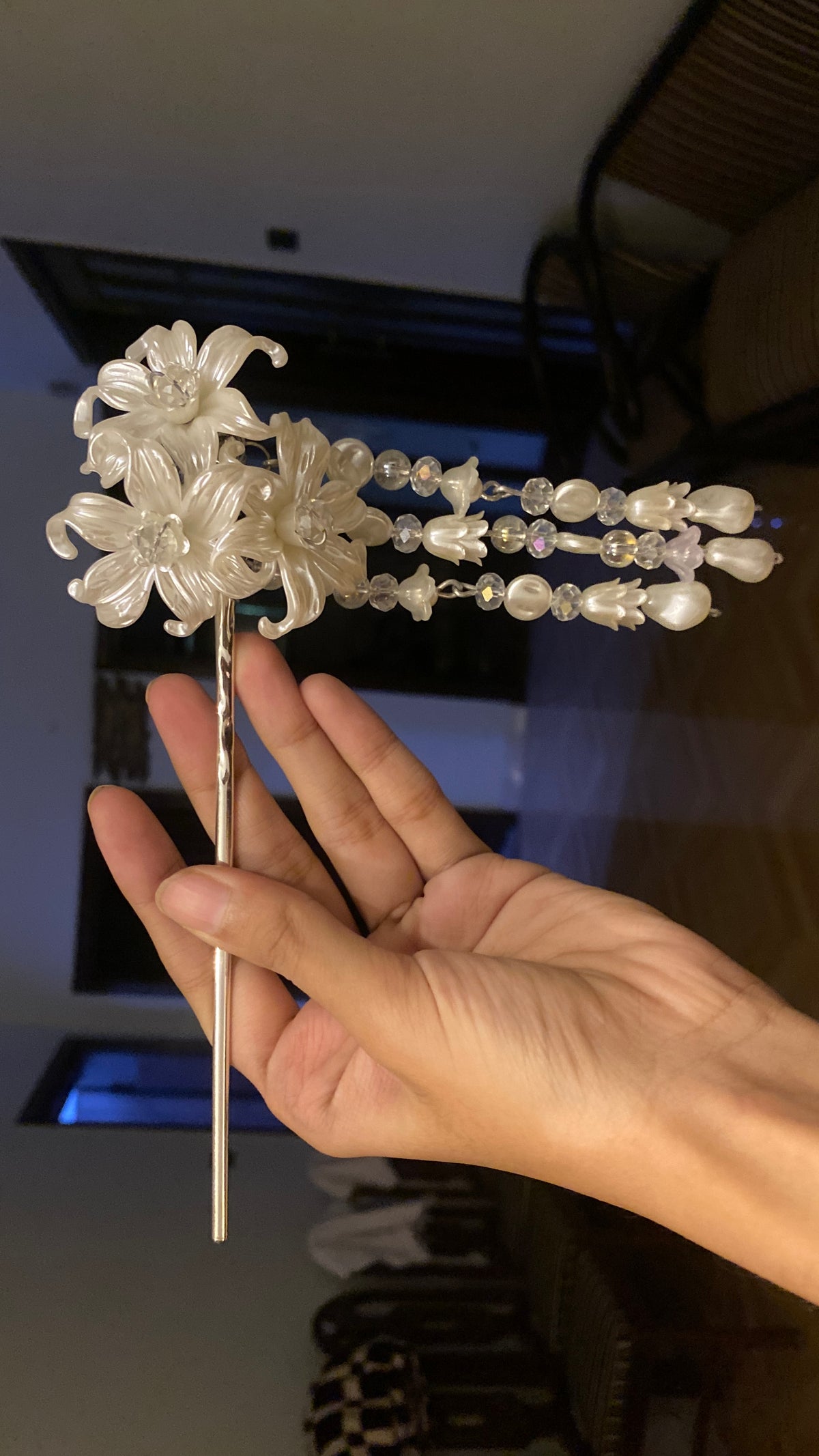 Pearl Lily hairpin