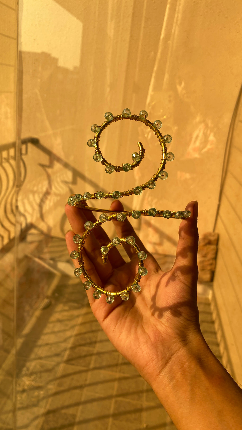 Crystal armcufffs