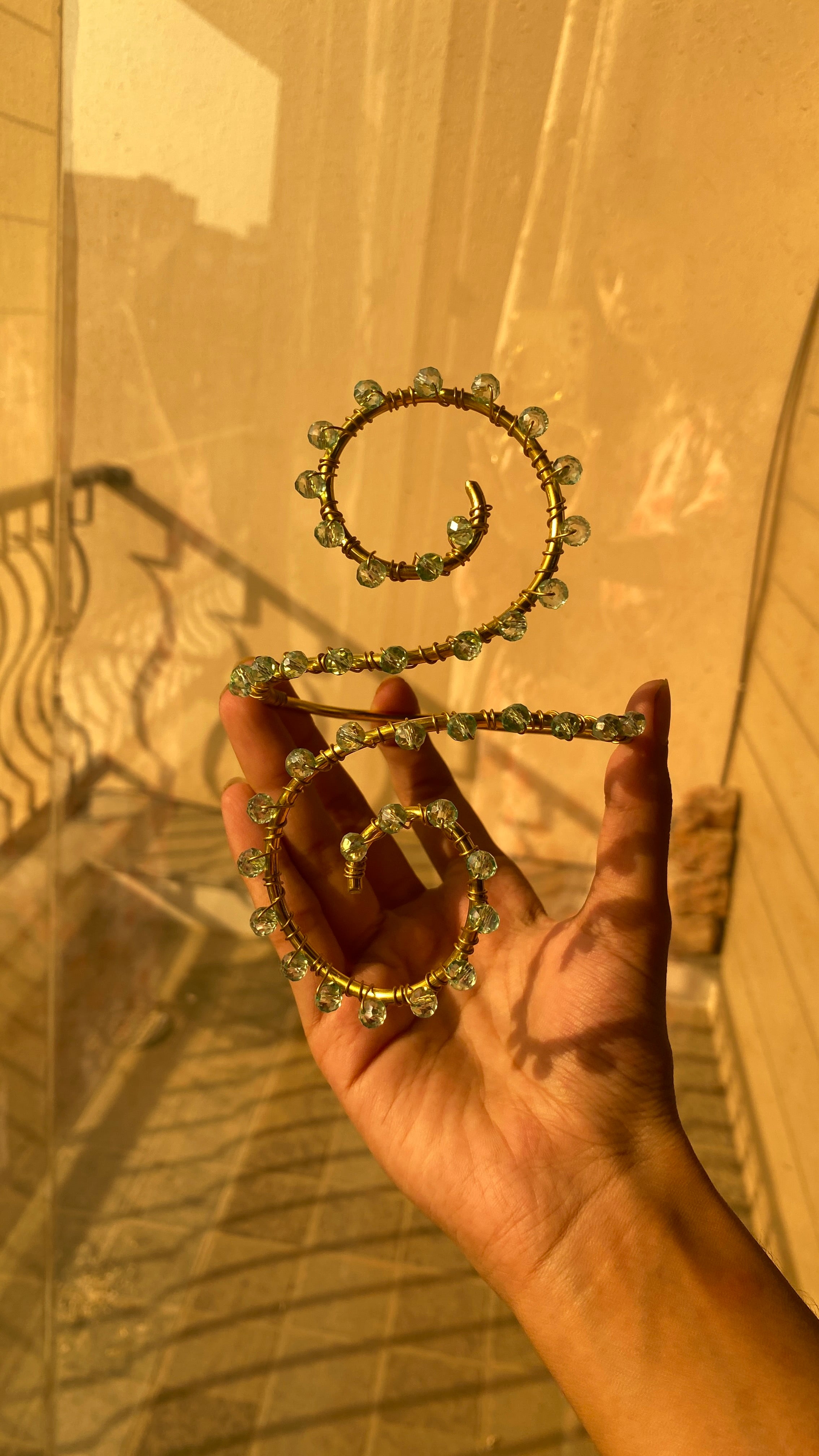 Crystal armcufffs