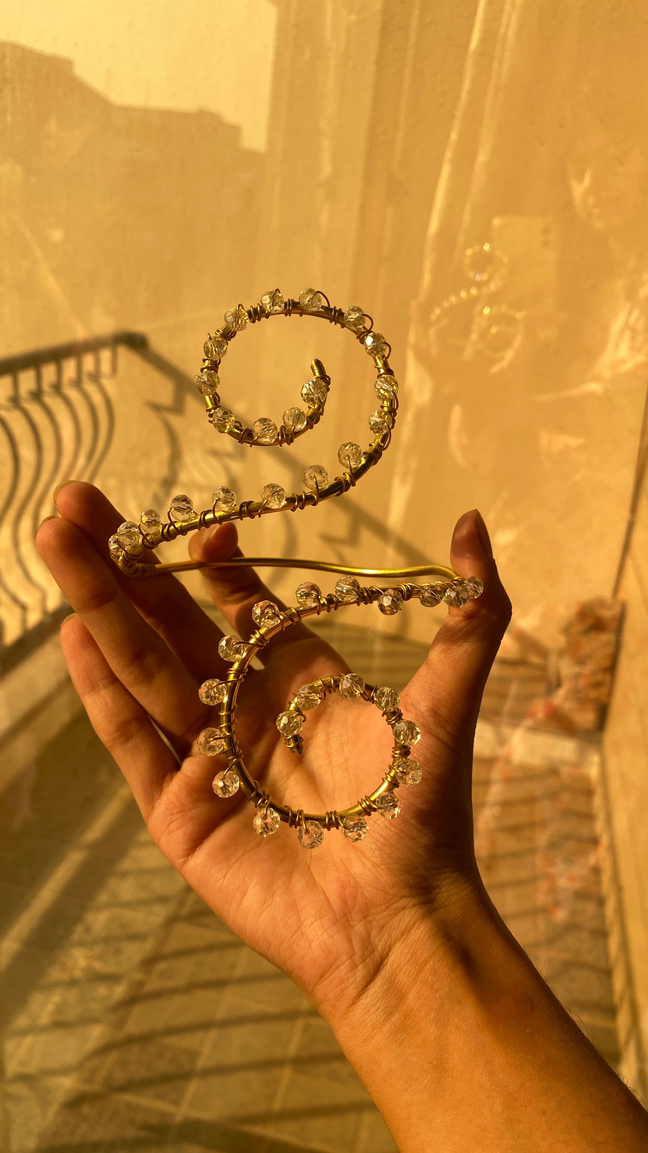 Crystal armcufffs