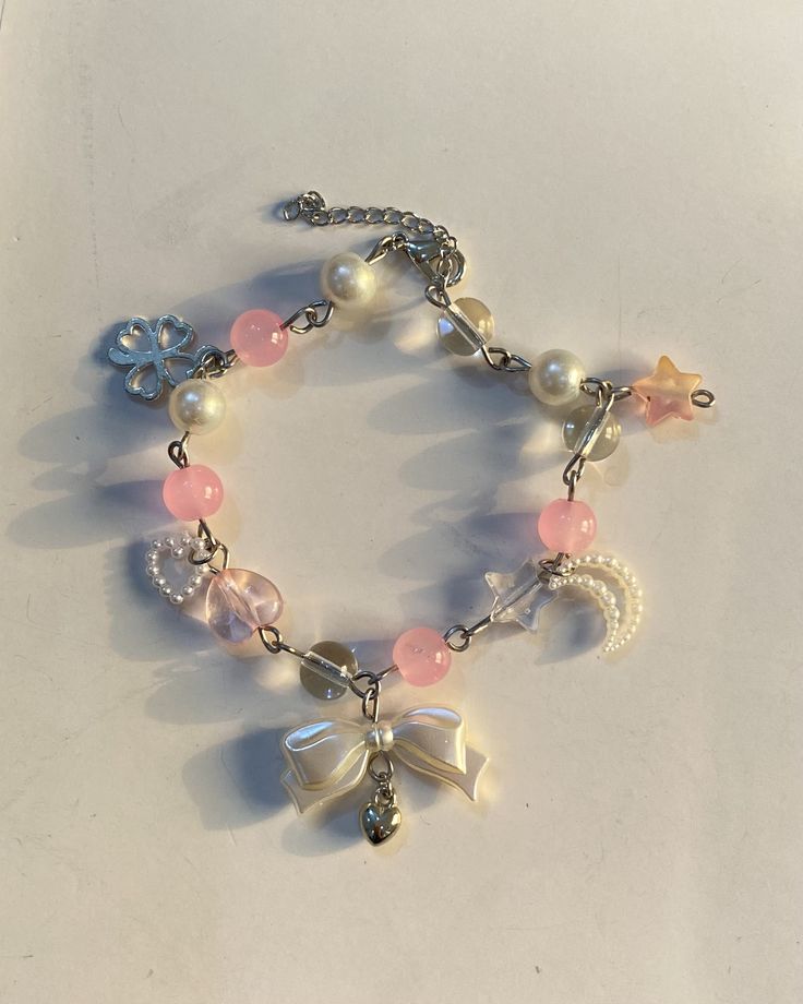 Pastel charm bracelet