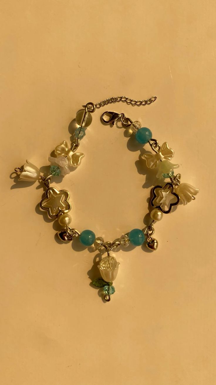 Blue garden bracelet