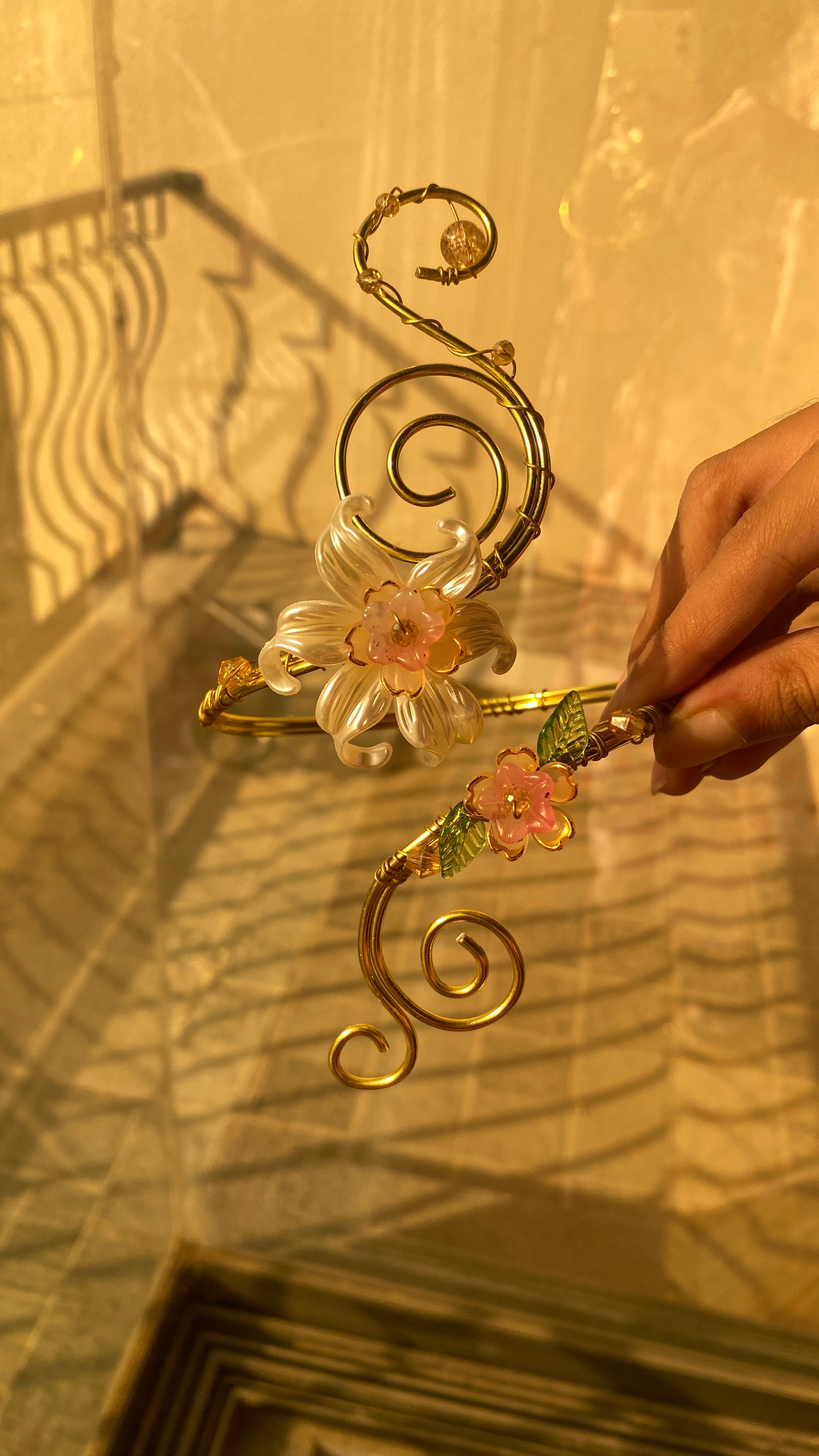 Coral Lily armcuff