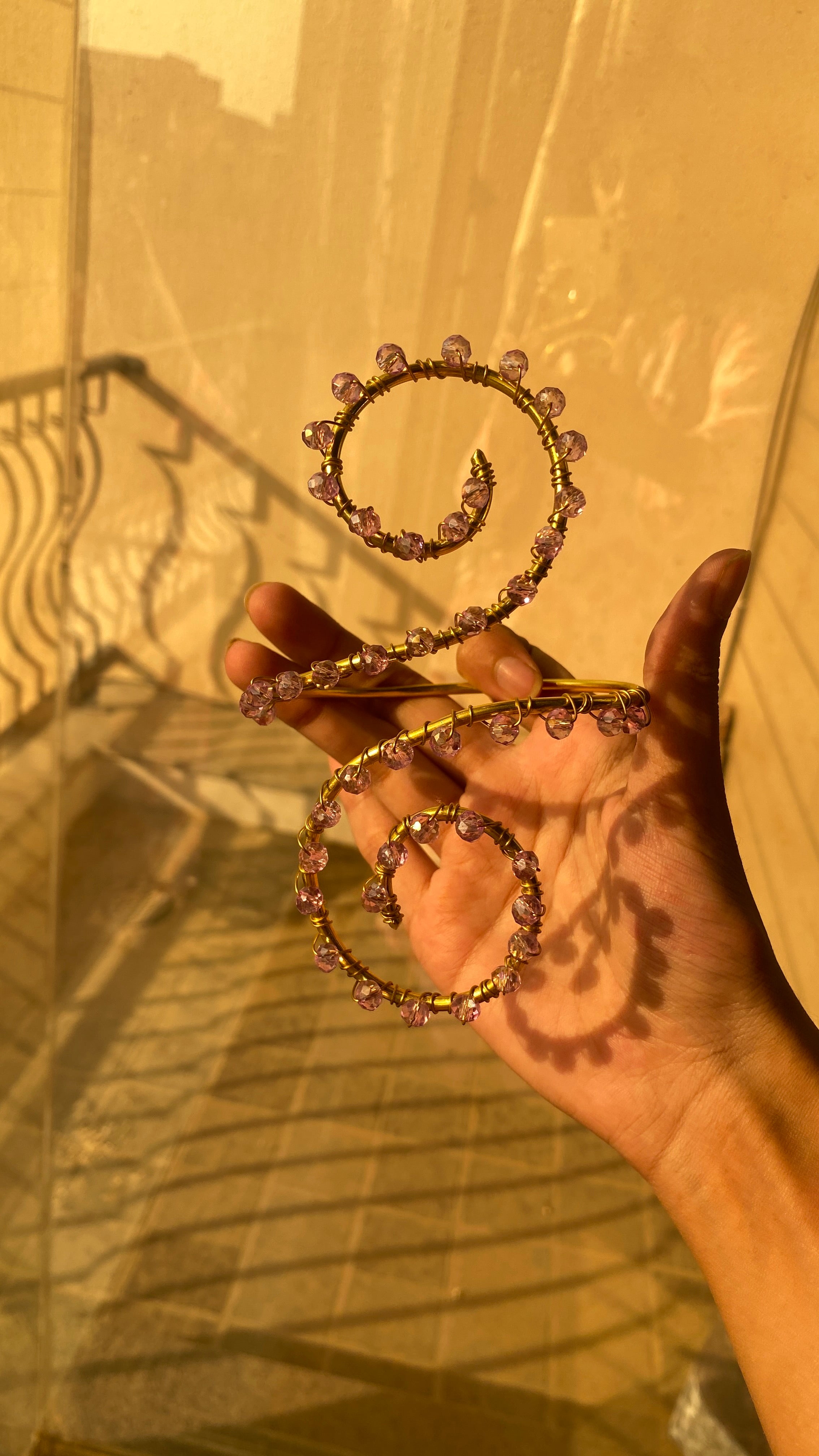 Crystal armcufffs