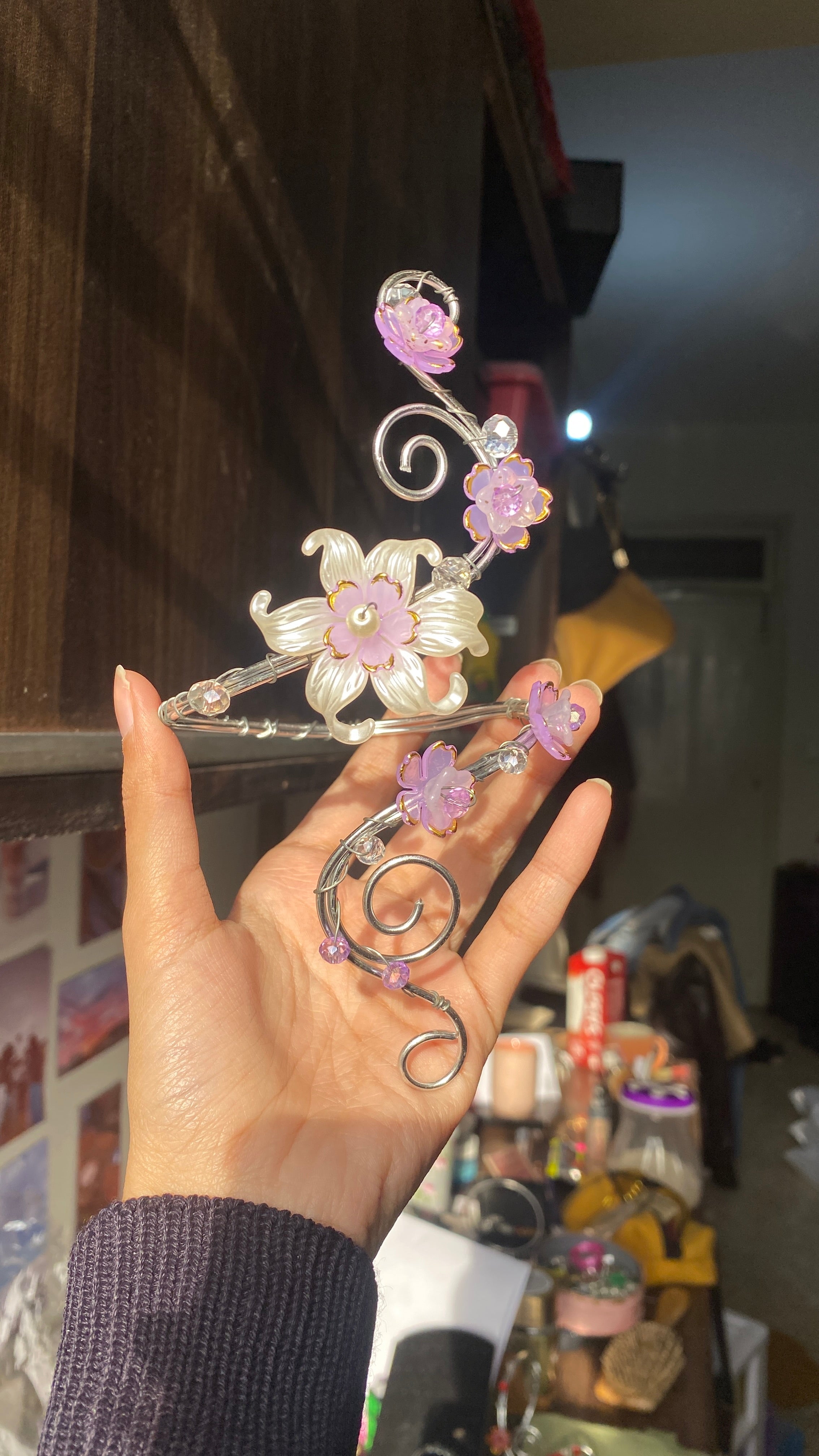 Lilac lily armcuff