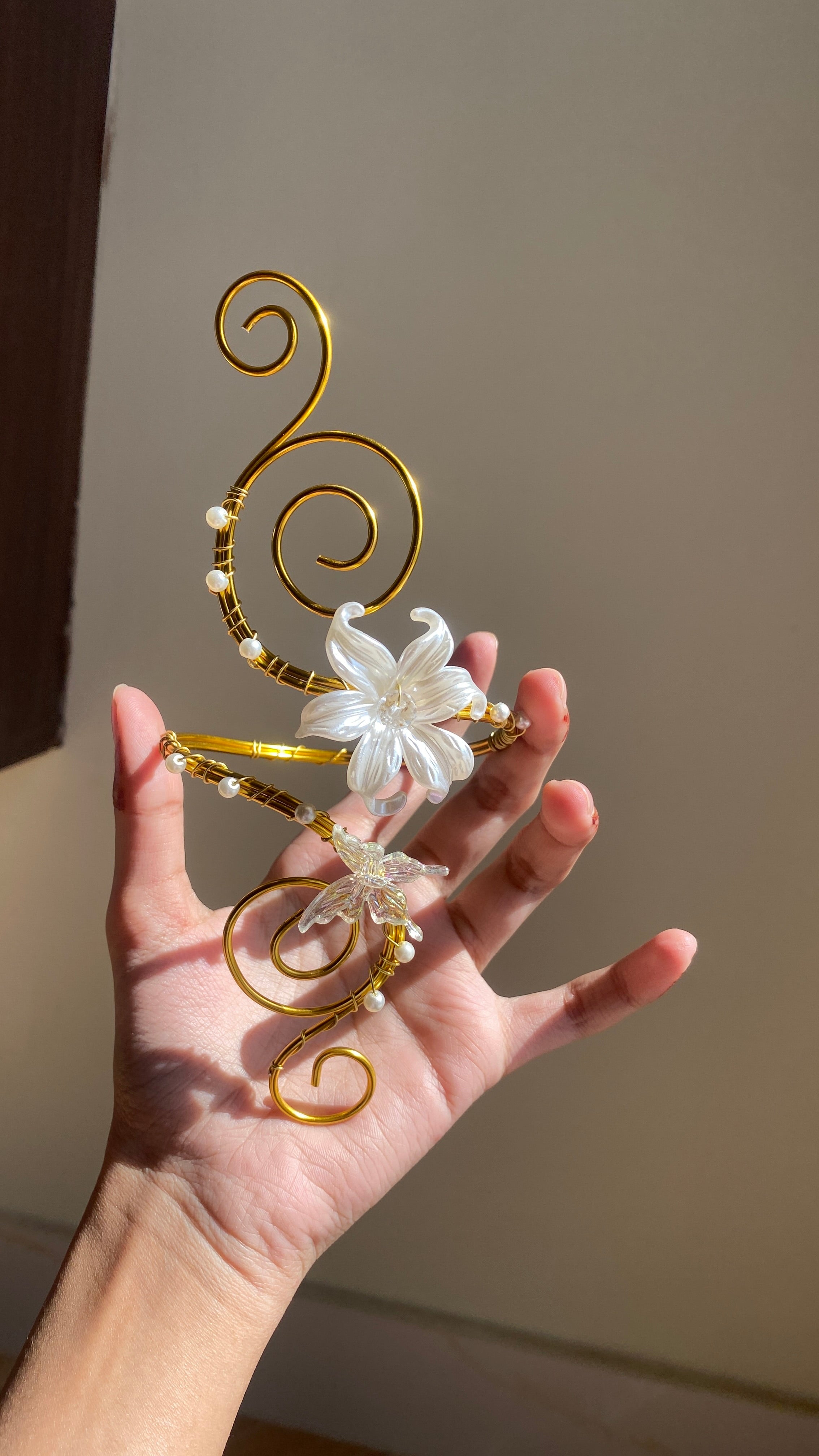 Lily butterfly armcuff