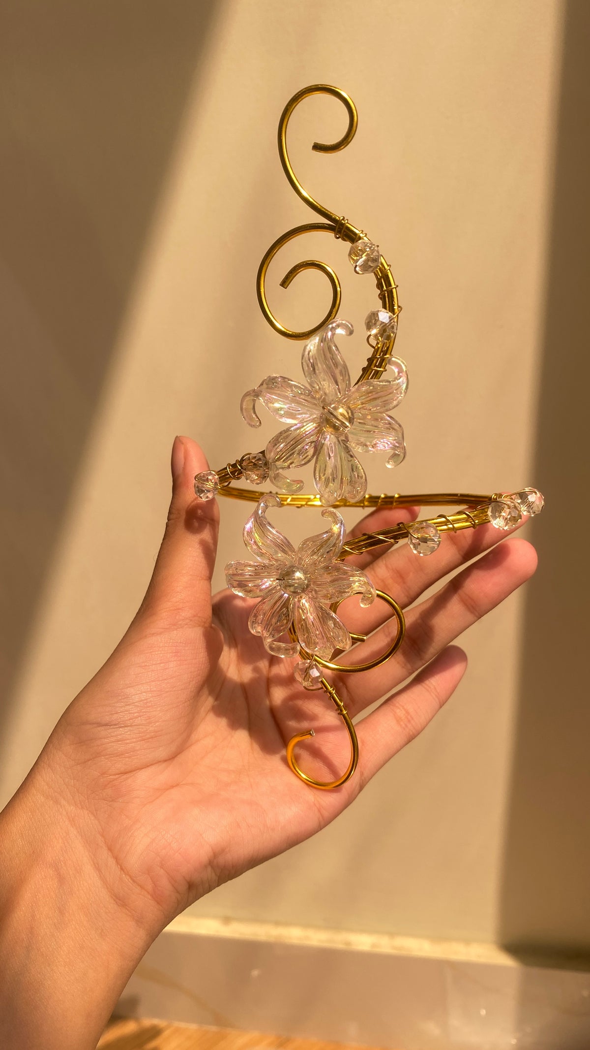 Crystal Lily duo armcuff