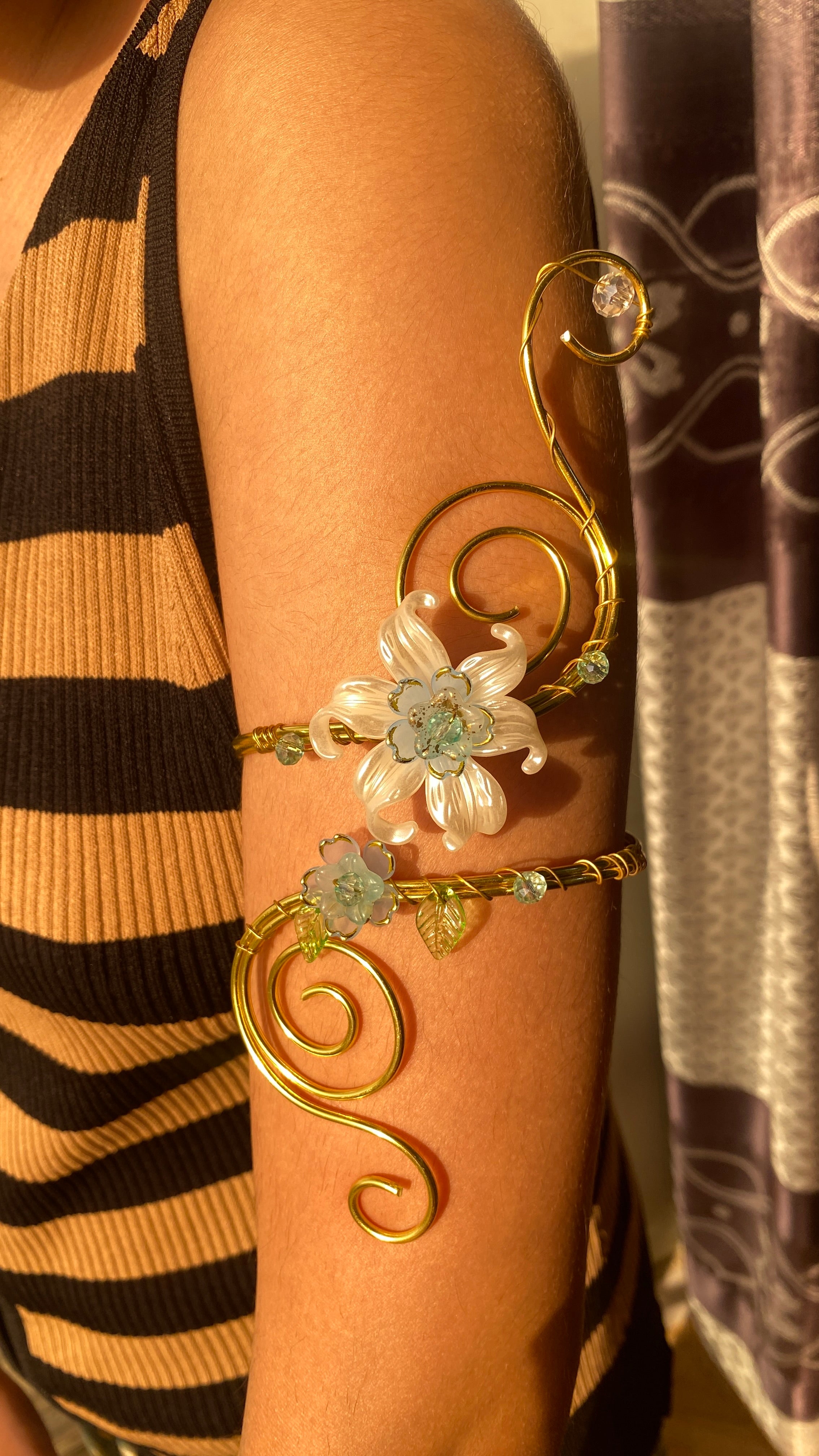 Blue Lily armcuff