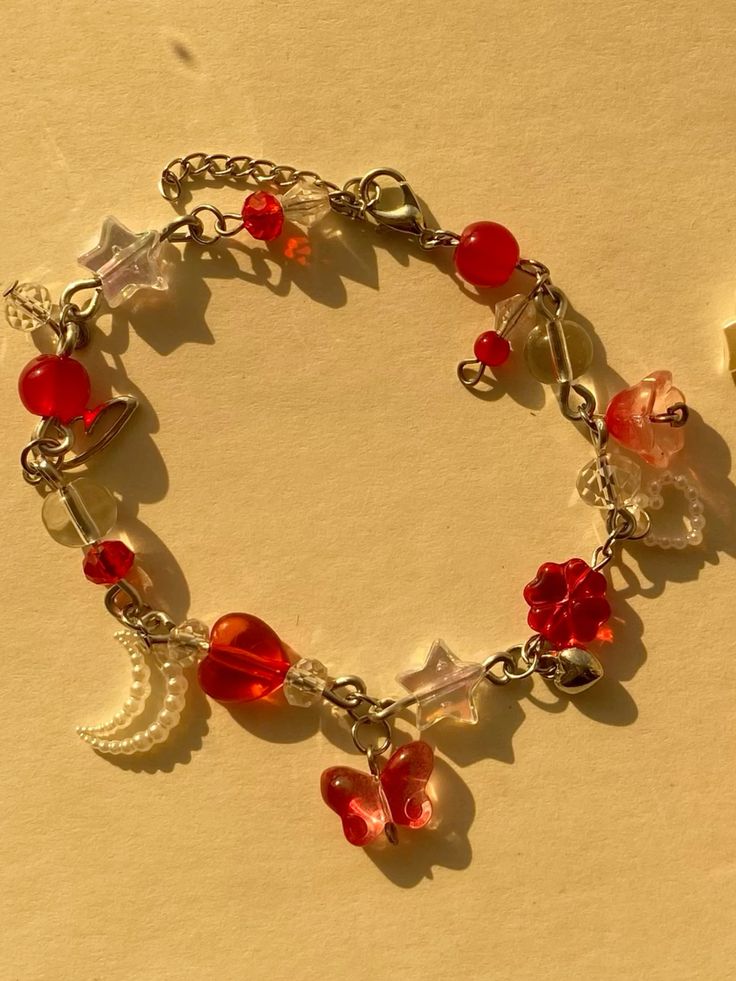 Red butterfly bracelet