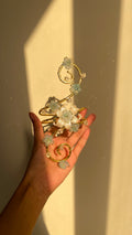 Blue ethereal lily armcuff