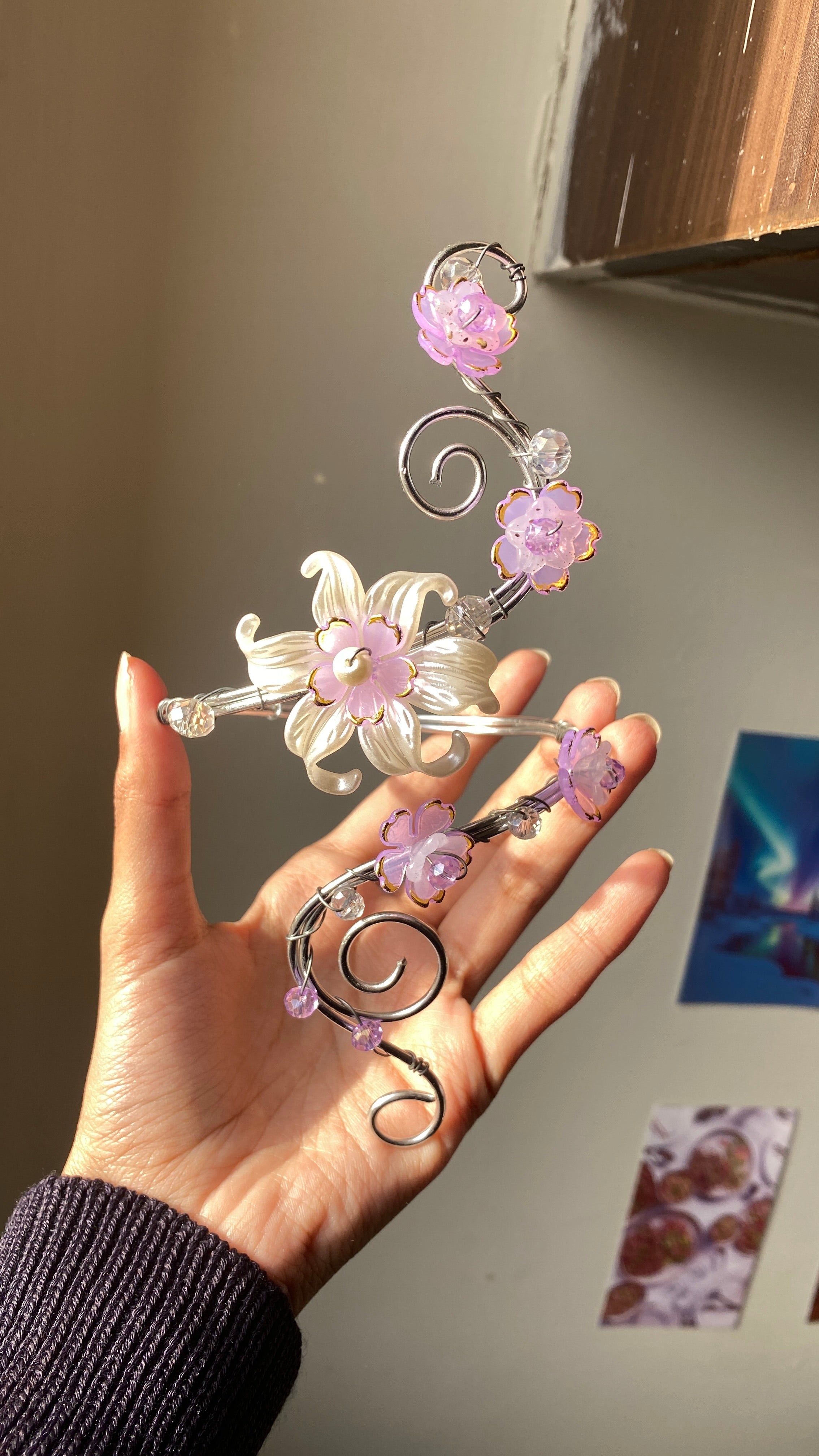 Lilac lily armcuff