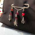 Spider 8 ball bag pin