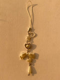 White coquette phone charm