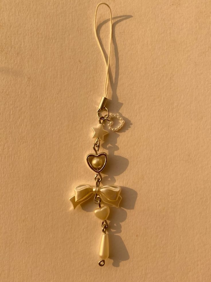 White coquette phone charm