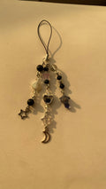 Moon lit phone charm(black)