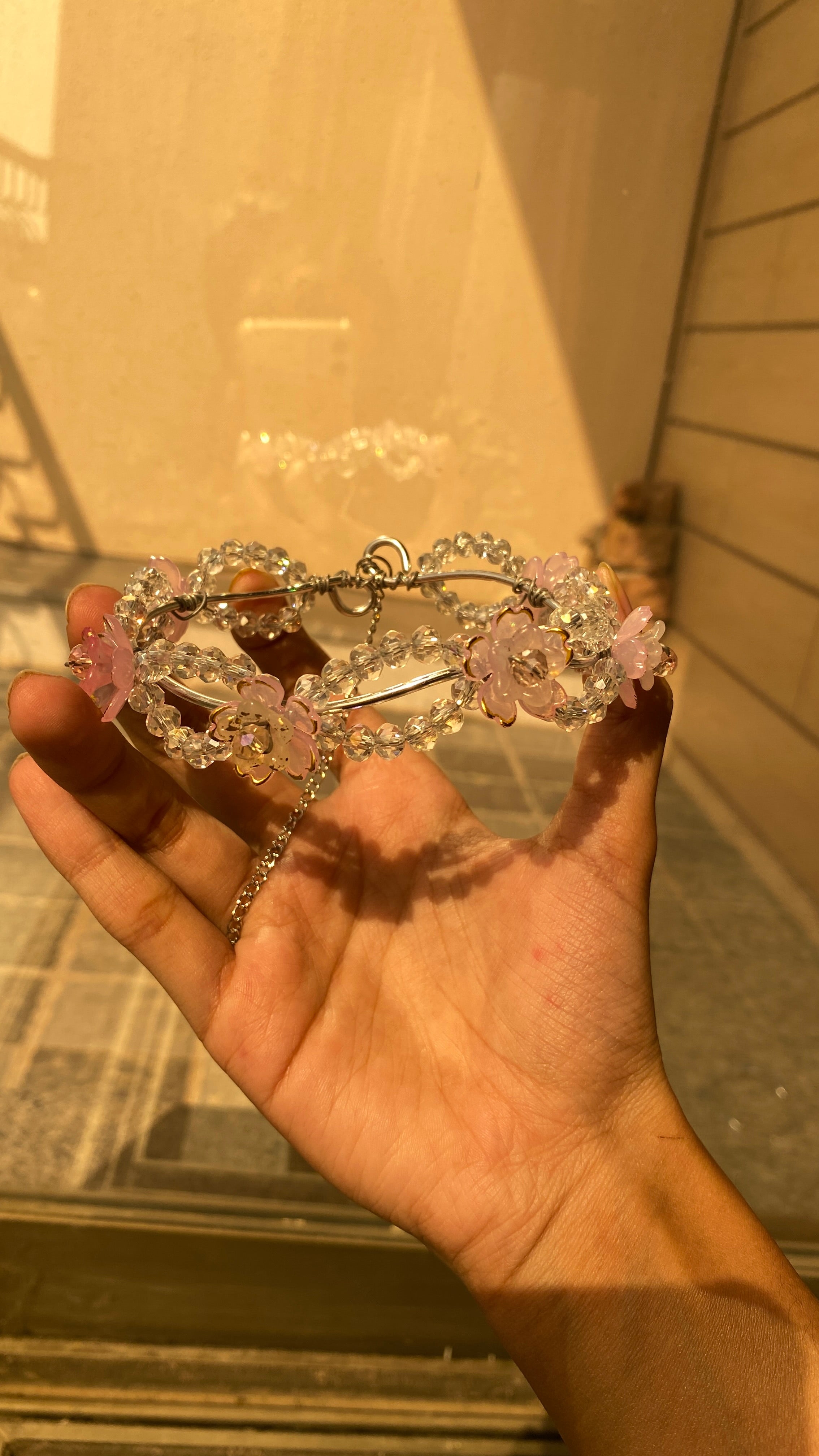 Silver Flower bracelet