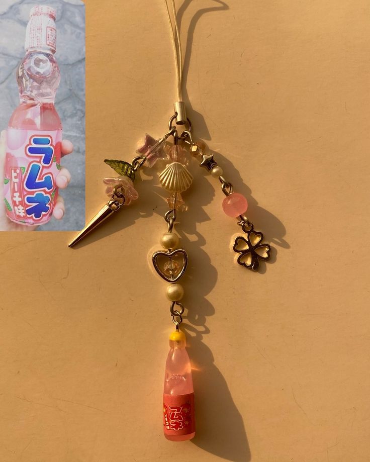 Soda pop phone charm(pink)