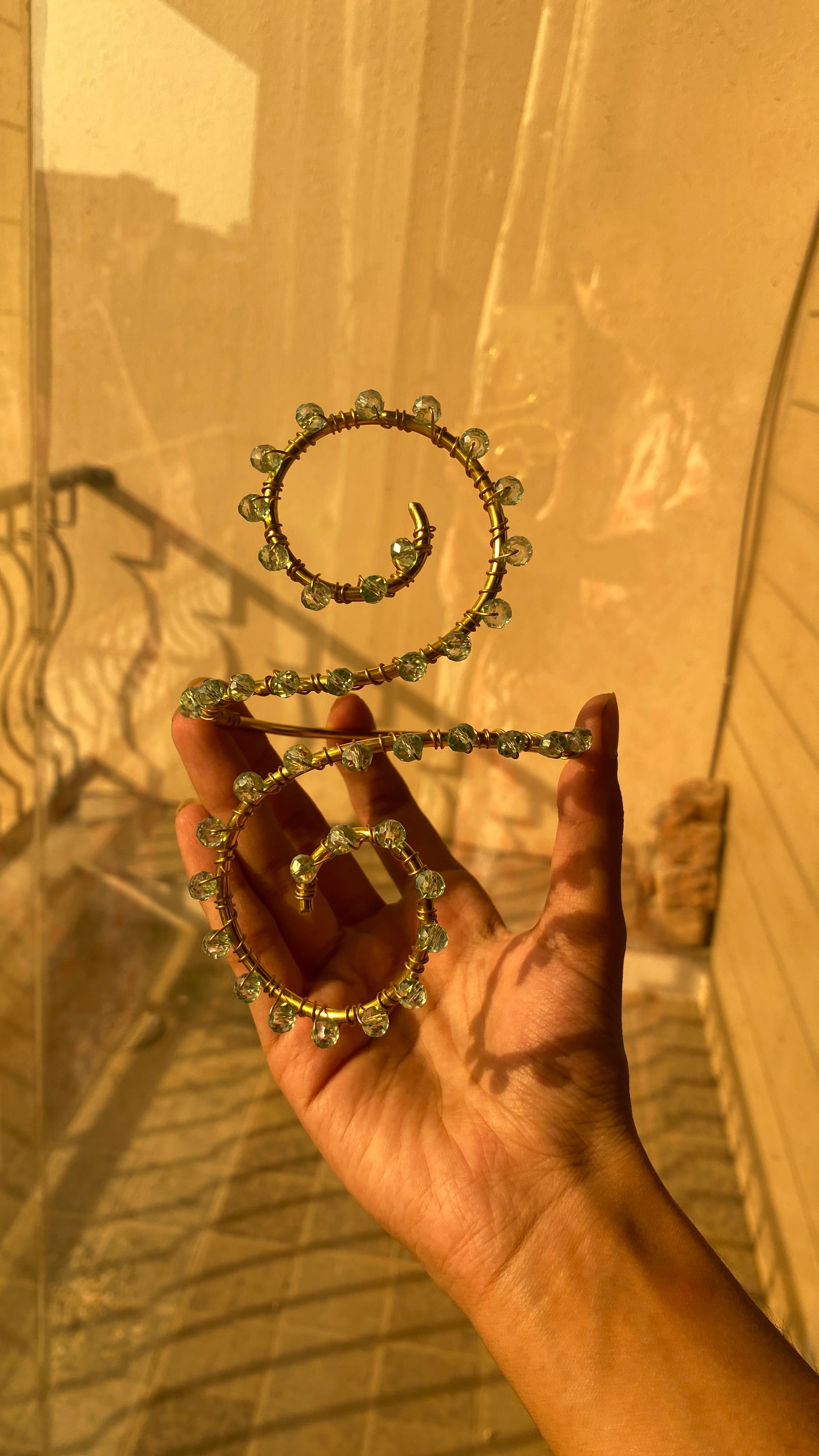 Crystal armcufffs