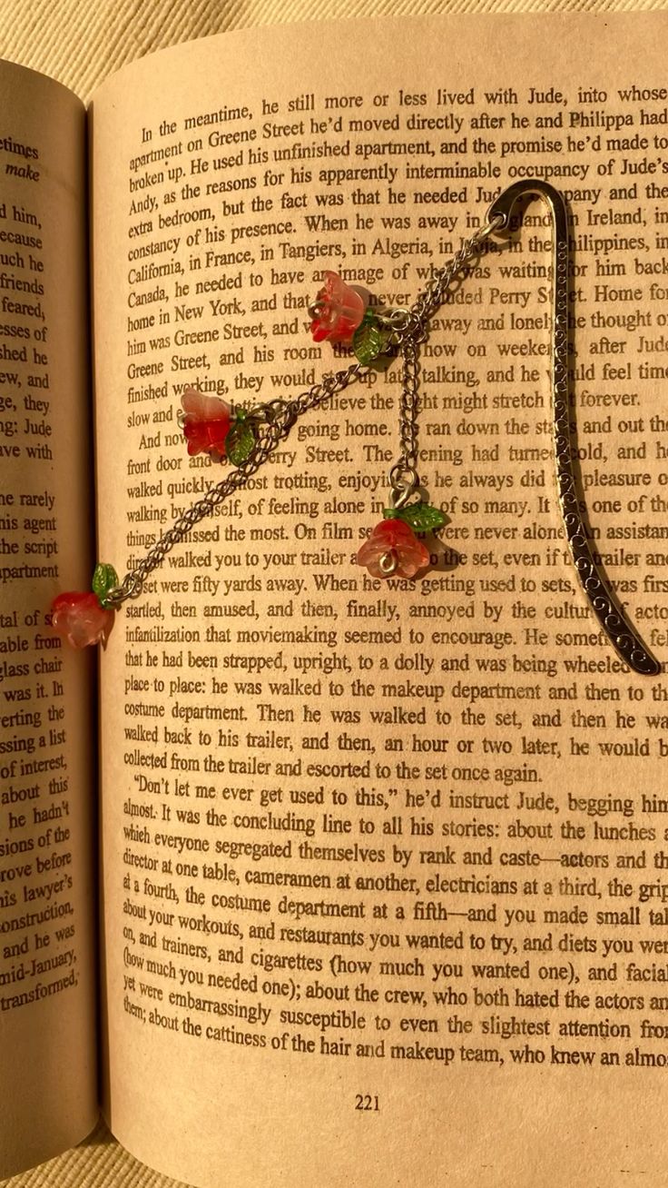 Red lily bookmark