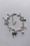 Pink bow bracelet