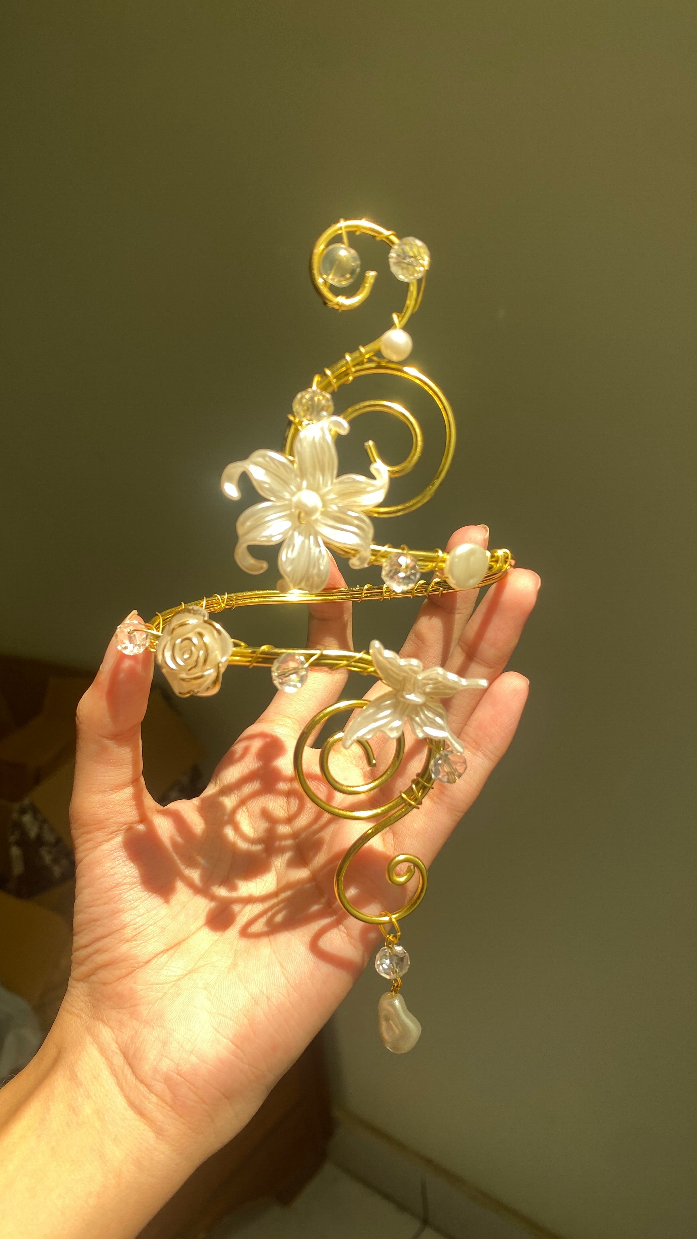 Ethereal bloom butterfly armcuff