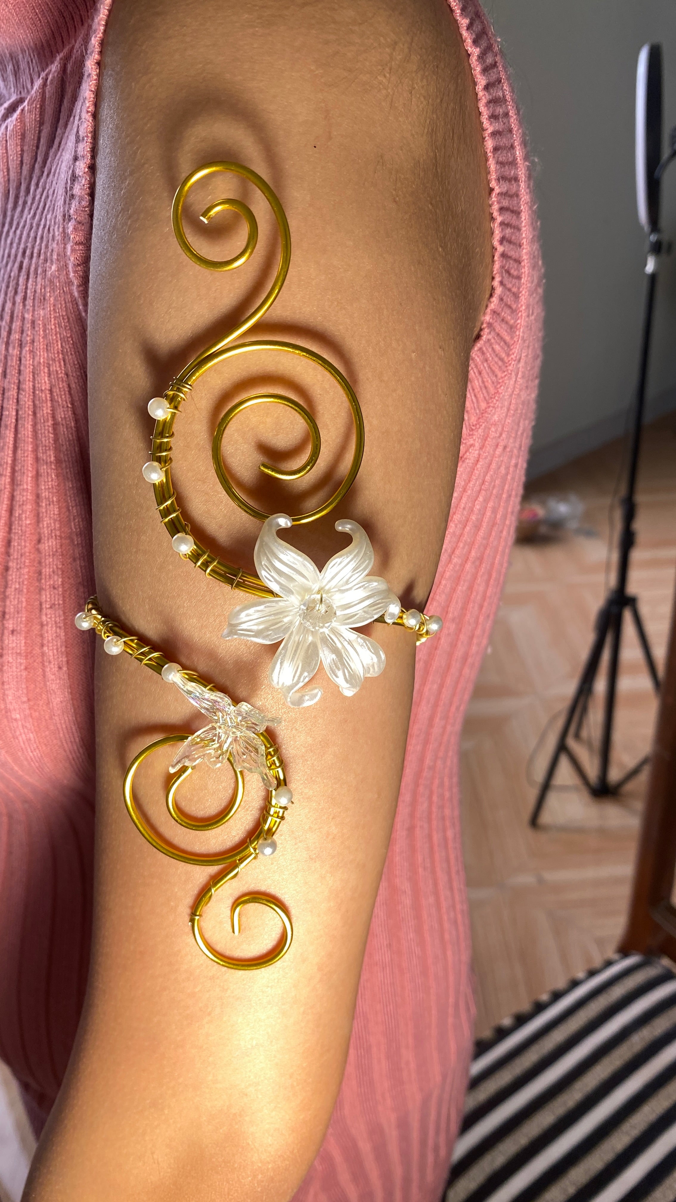 Lily butterfly armcuff