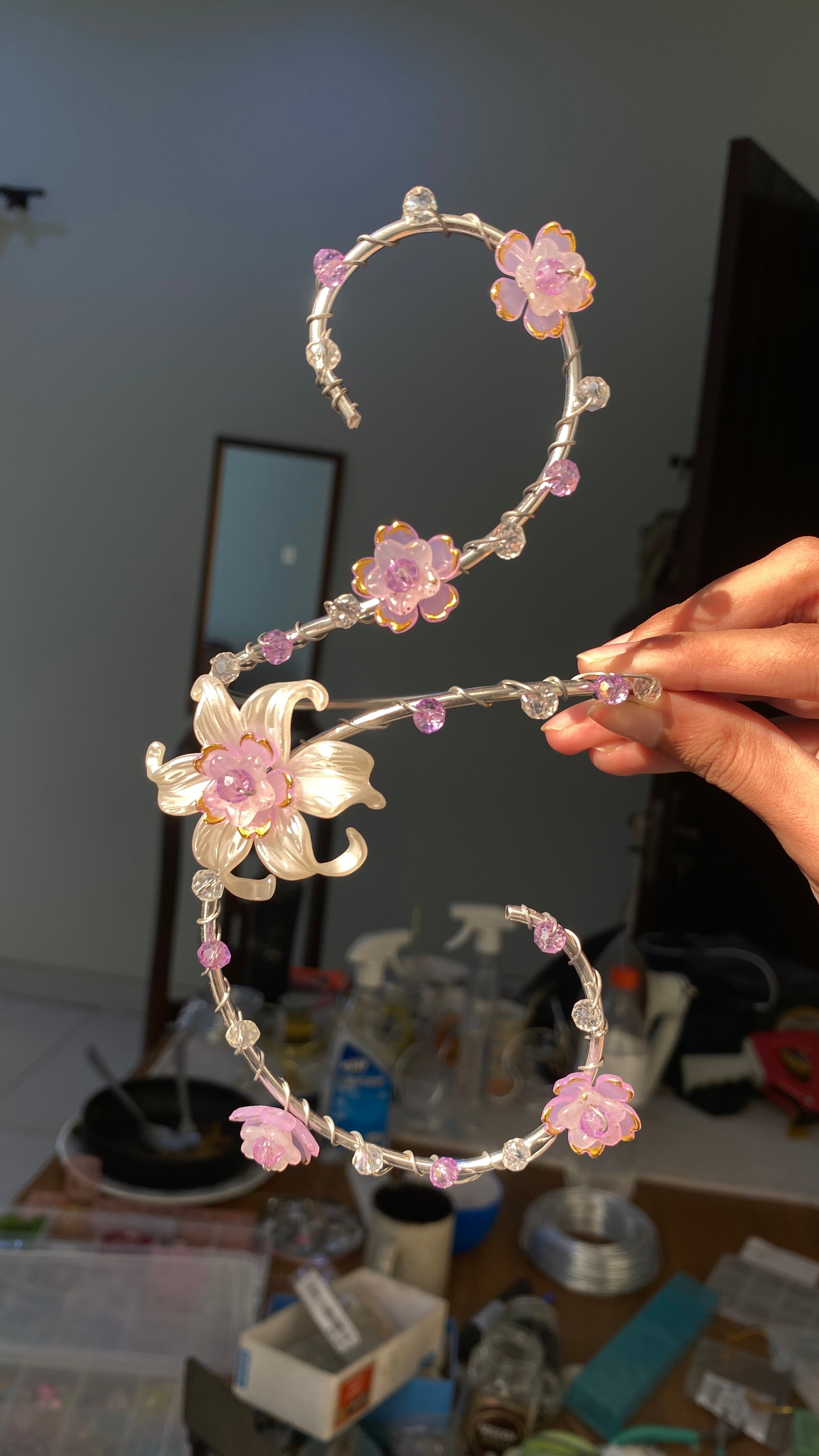 Lilac Lily arm cuff