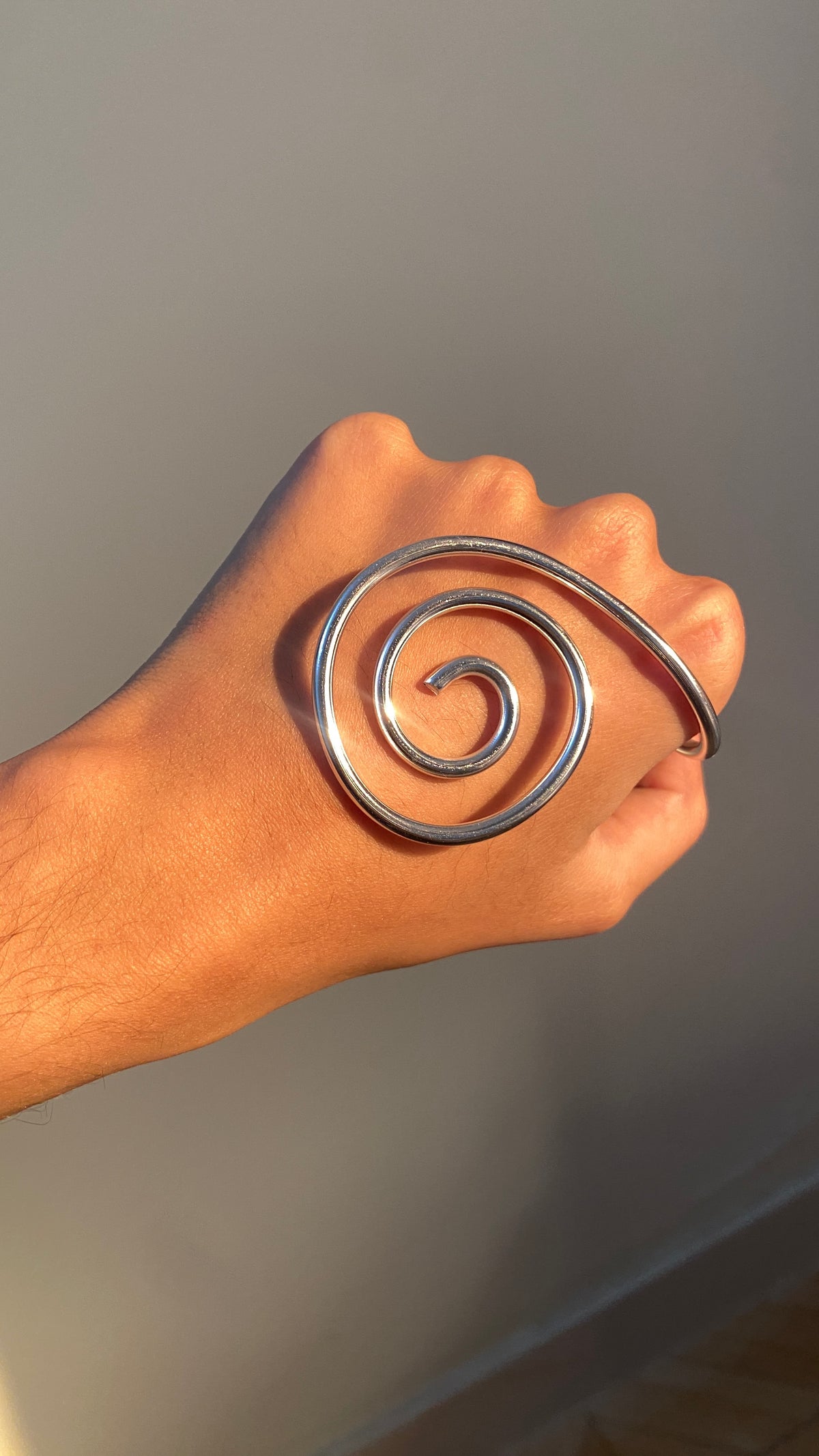 Silver Palm cuff