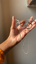 Silver chain armcuff