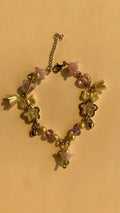 Lilac garden themed bracelet