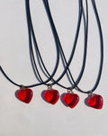 Red heart necklace