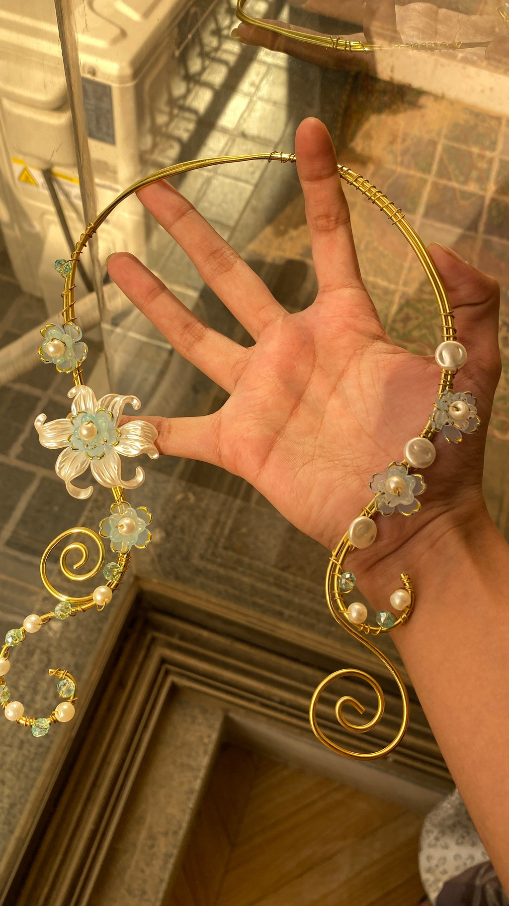 Blue Lily necklace