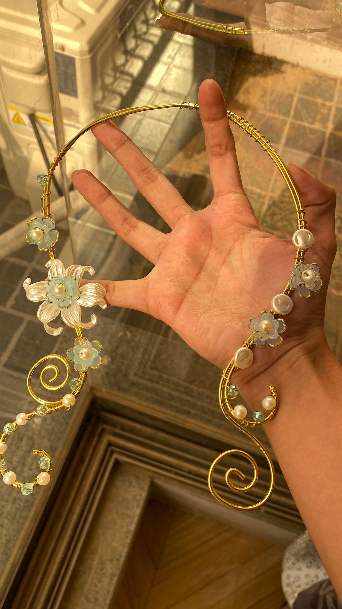 Blue Lily necklace