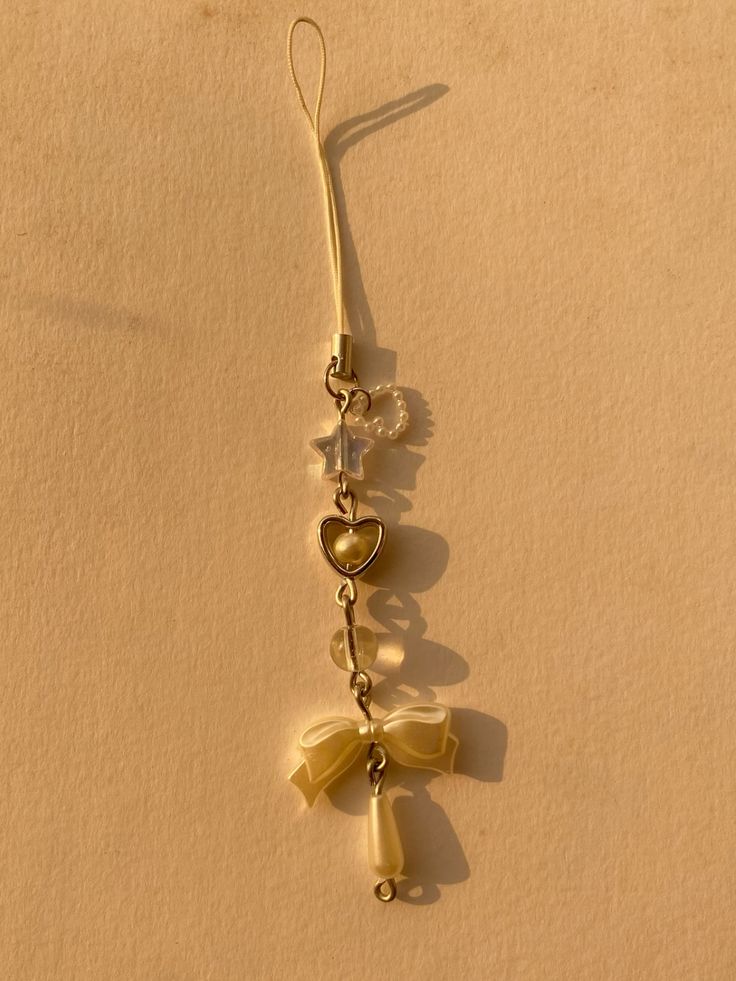Crystal star phone charm