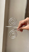 Silver spiral armcuff