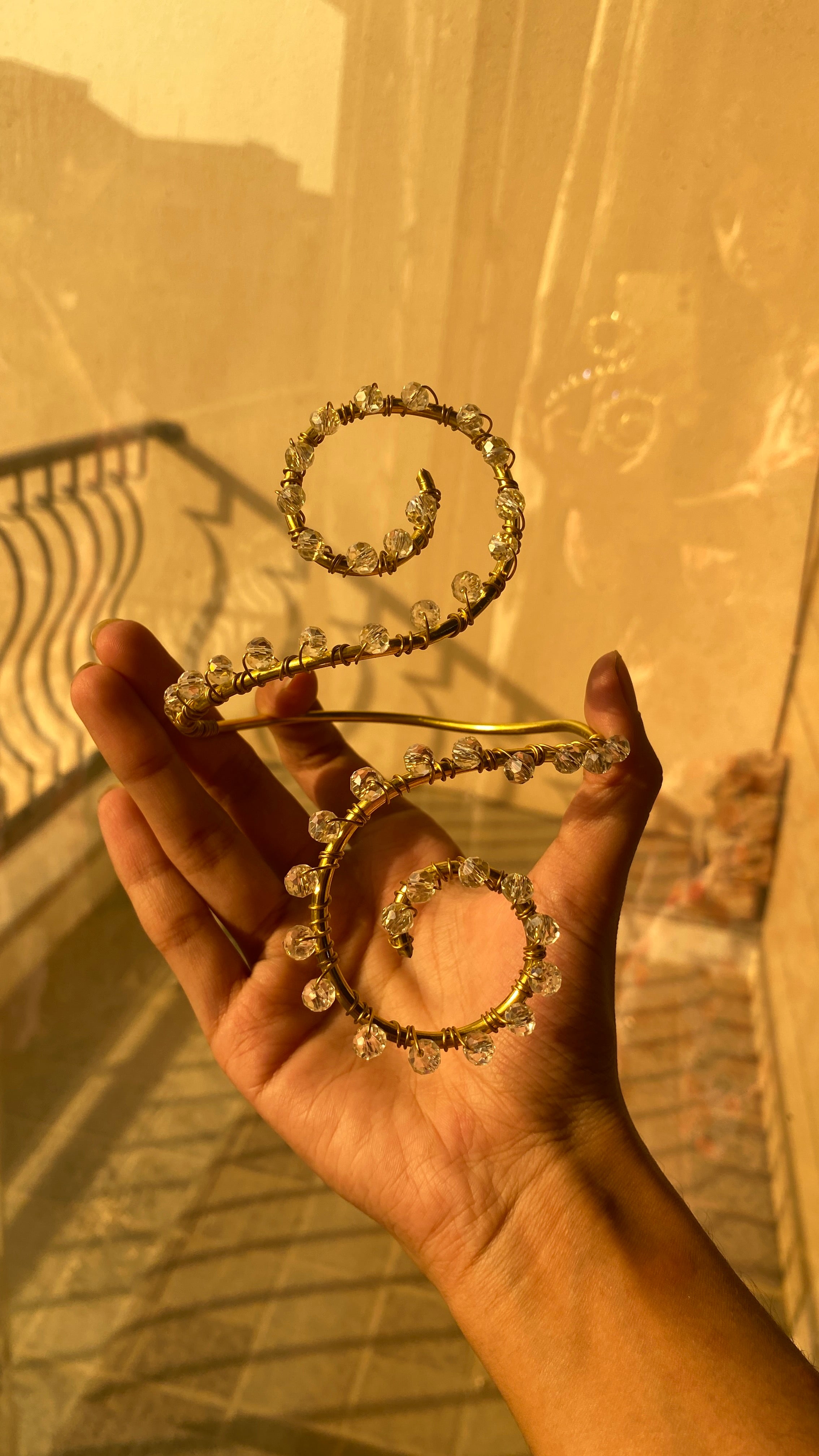 Crystal armcufffs