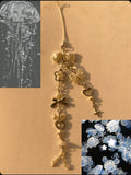 Crystal jellyfish phone charm