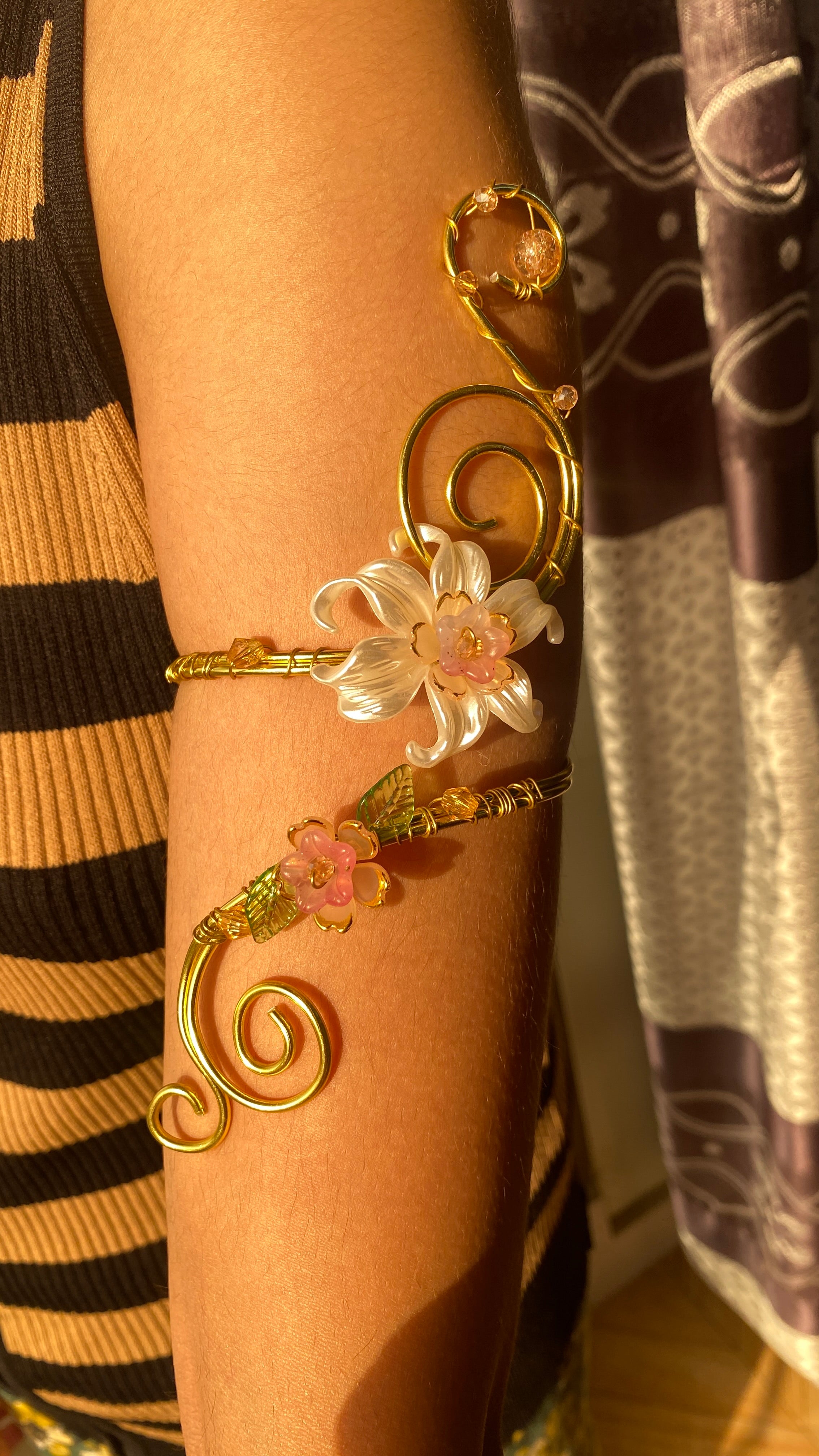 Coral Lily armcuff