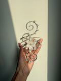 Silver pearl Lily armcuff