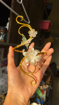 Golden lily butterfly armcuff