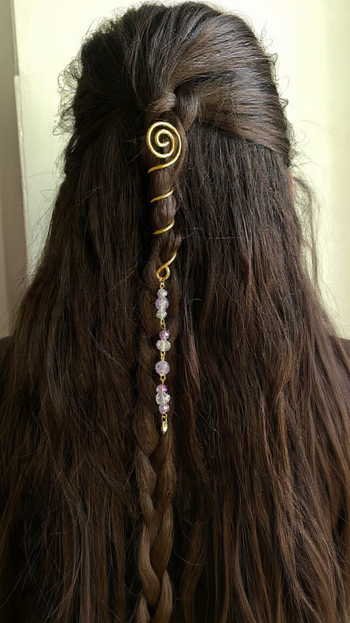 Lilac hair spiral
